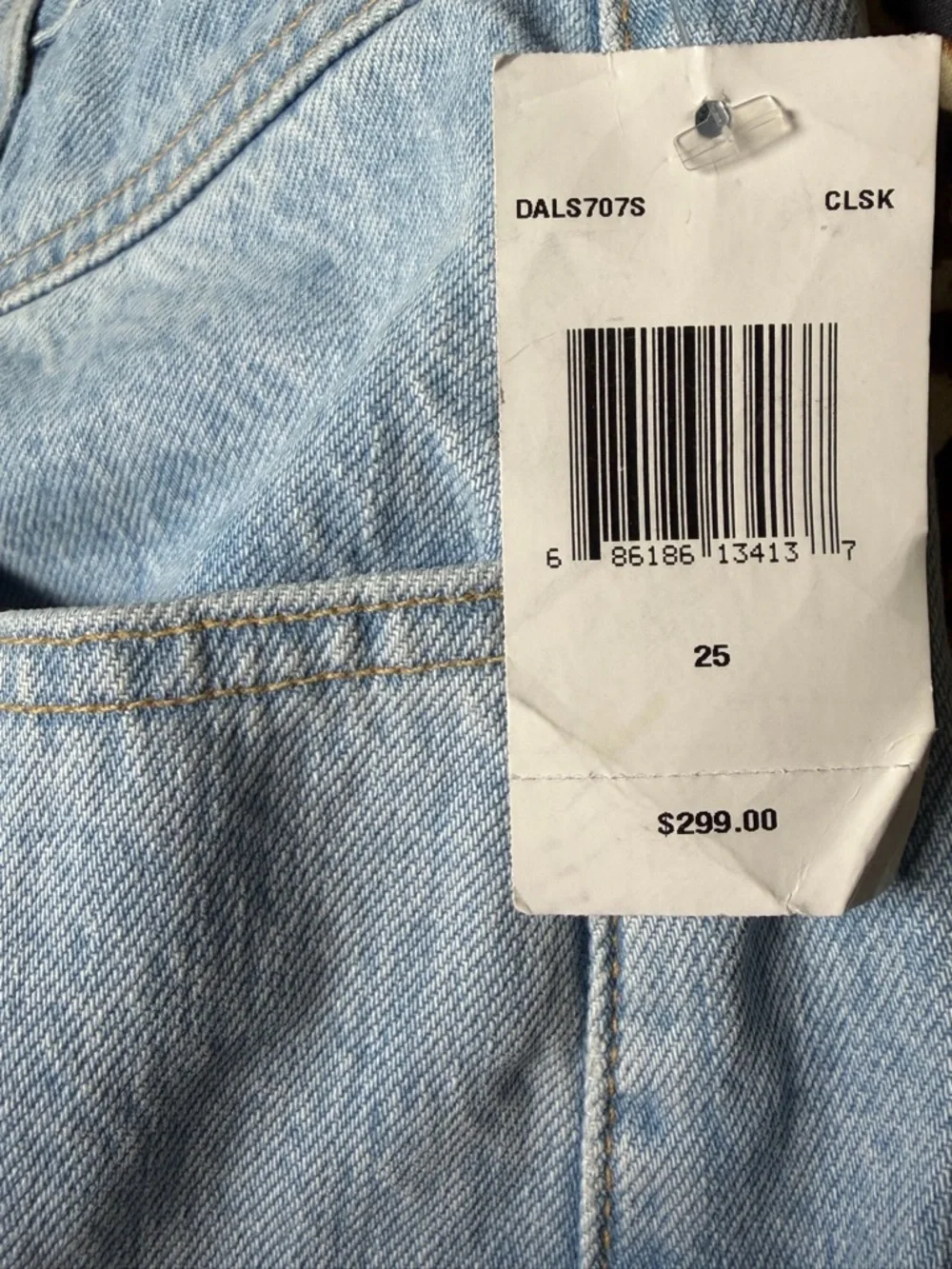 SLVRLAKE Dallas Jean Maxi Skirt 25 Front Slit Light Wash NWT Retails $299 - Picture 8 of 15